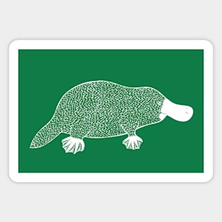 Detailed Platypus Drawing for Animal Lovers Magnet